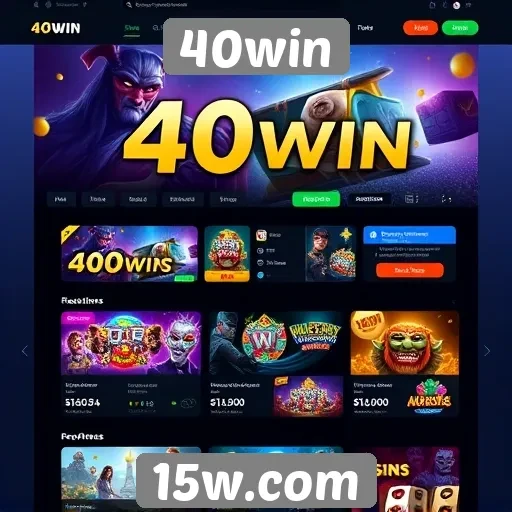 Experiência de usuário no site 40win